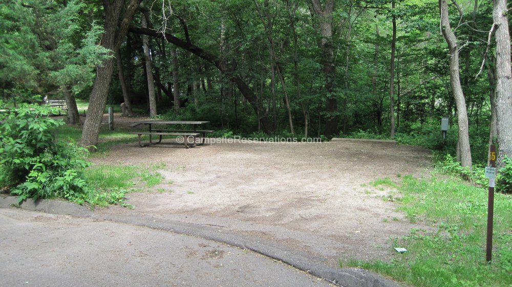 Photo of Campsite 55e in Lakeview Campground at Sibley State Park